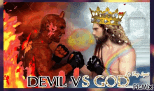 jesus vs satan arm wrestling