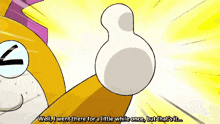 a cartoon cat giving a thumbs up with the letter v on its eye