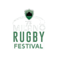 a logo for the milano rugby festival with a shield