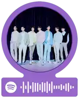 a spotify sticker with a picture of the boys