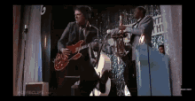 back to the future guitar perform playing guitar marty mc fly