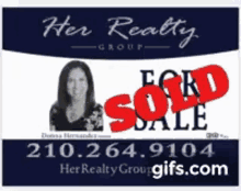 Donna Hernandez Her Realty Group GIF - Donna Hernandez Her Realty Group Sold GIFs