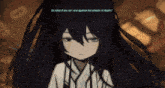 a girl with long black hair says so what if we can race against the wheels of death ..