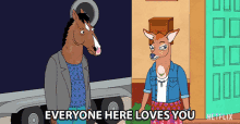 everyone here loves you olivia wilde charlotte carson bojack horseman loved by all