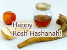 Happy Rosh Hashana Food GIF - Happy Rosh Hashana Food Honey GIFs