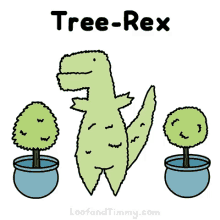 loof and timmy trex dinosaur tree rex tree