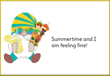 Summer Time Gnome GIF - Summer Time Gnome Animated Card GIFs
