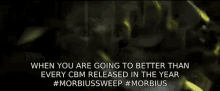 Morbius Morbiussweep Marvel Sony Spiderman Morbiuscinema GIF