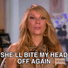 Shell Bite My Head Off Again Real Housewives Of New York GIF