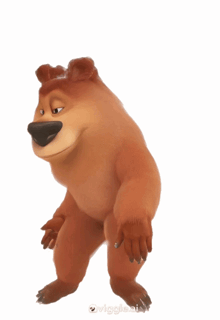 a cartoon bear with the words ovigle.ai on the bottom right
