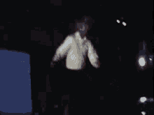 a man is screaming while sitting in a car .