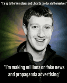 Zuckerberg Fake News GIF - Zuckerberg Fake News Propaganda GIFs