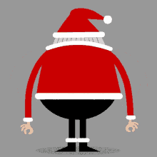 a cartoon drawing of santa claus with the words ho ho written on the bottom