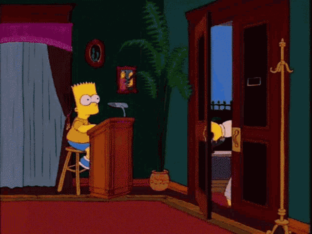 Bart Simpson Walking Away GIF - Bart Simpson Walking Away The Simpsons GIFs