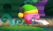 Kirby Kirby With Sword GIF - Kirby Kirby With Sword Tired Kirby GIFs
