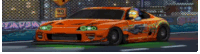a pixel art of a car with bart simpson in the driver 's seat