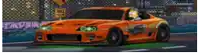 a pixel art of a car with bart simpson in the driver 's seat