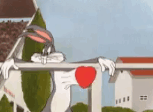 Heart Beat Bugs Bunny GIF