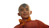 Smirking Aang Sticker - Smirking Aang Avatar The Last Airbender Stickers