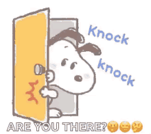 Snooy Knock Knock GIF - Snooy Knock Knock Are You There GIFs