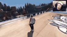Feel That Virtual Pain  GIF - Pewdiepie Game Skateboard GIFs