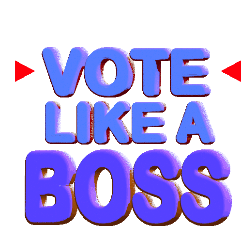 Vote Like A Boss Boss Sticker - Vote Like A Boss Boss Voted Stickers