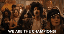 We Are The Champions Raise Glass GIF - We Are The Champions Raise Glass Toast GIFs