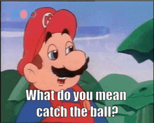 Super Mario World What Do You Mean Catch The Ball GIF - Super Mario World What Do You Mean Catch The Ball You Were The Ball GIFs