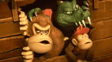 Donkey Kong Diddy Kong GIF - Donkey Kong Diddy Kong King K Rool GIFs