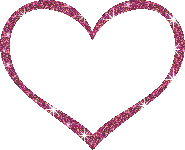Glitters Hearts Sticker