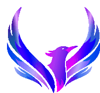 a purple and blue bird with its wings spread