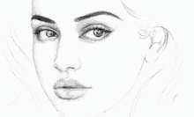 Beautiful Drawing Of Kylie Jenner GIF - Beautiful Drawing Of Kylie Jenner Portrait GIFs