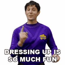 dressing up is so much fun lachy wiggle the wiggles i love dressing up fancy dress