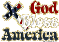 God Bless America Cross Sticker - God Bless America Cross Usa Stickers