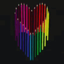Heart Rainbow GIF - Heart Rainbow Love GIFs