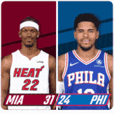 Miami Heat (31) Vs. Philadelphia 76ers (24) First-second Period Break GIF - Nba Basketball Nba 2021 GIFs
