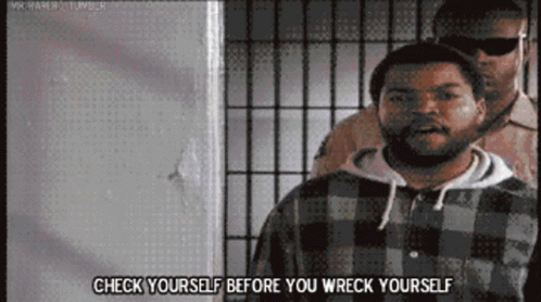 Check Yourself Before You Wreck Yourself Ice Cube GIF - Check Yourself Before You Wreck Yourself Ice Cube GIFs