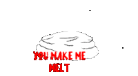 Love You You Make Me Melt Sticker - Love You You Make Me Melt Cat Stickers