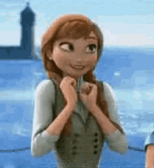 Excited Anna GIF