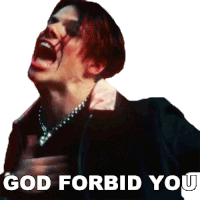 God Forbid You Dominic Richard Harrison Sticker - God Forbid You Dominic Richard Harrison Yungblud Stickers