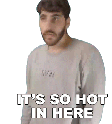 Its So Hot In Here Rudy Ayoub Sticker - Its So Hot In Here Rudy Ayoub Its Extremely Hot In Here Stickers