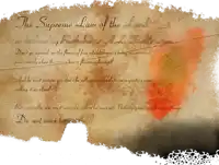 a piece of paper that says " the supreme law of the land "