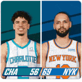 Charlotte Hornets (56) Vs. New York Knicks (69) Third-fourth Period Break GIF