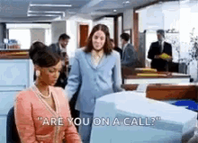 Are You On A Call School GIF