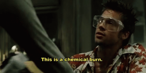 Project Fight Club GIF - Project Fight Club Chemical Burn - Discover & Share GIFs