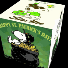 St Patricks Day Kiss GIF - St Patricks Day Kiss Snoopy GIFs