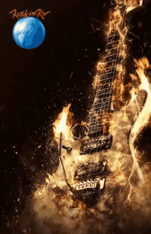 Guitar Rockinrio Motion Casanova Studiocasanova Animation Fire Rock Metal GIF - Guitar Rockinrio Motion Casanova Studiocasanova Animation Fire Rock Metal GIFs