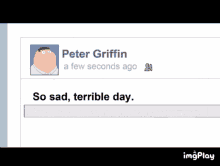 Peter Griffin Family Guy GIF - Peter Griffin Family Guy Sad GIFs