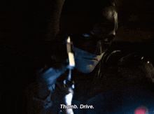 Thumb Drive GIF - Thumb Drive Batman GIFs