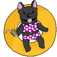 Frenchie Pepper Sticker - Frenchie Pepper Cartoon Stickers